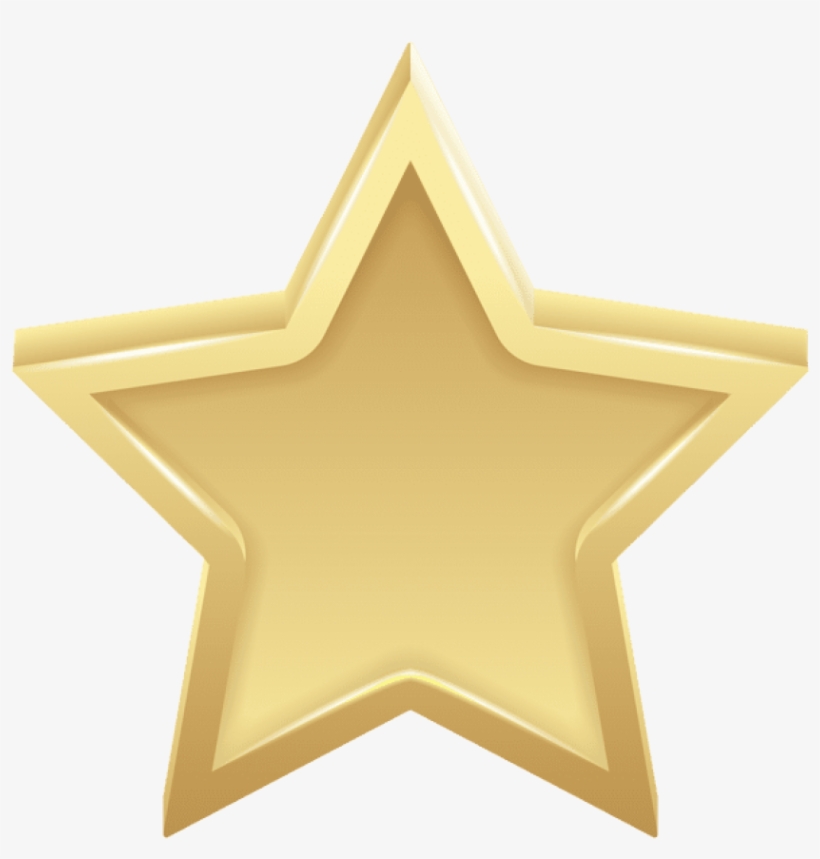 Free Png Download Gold Star Transparent Clipart Png - Gold Star Free Clipart, transparent png download