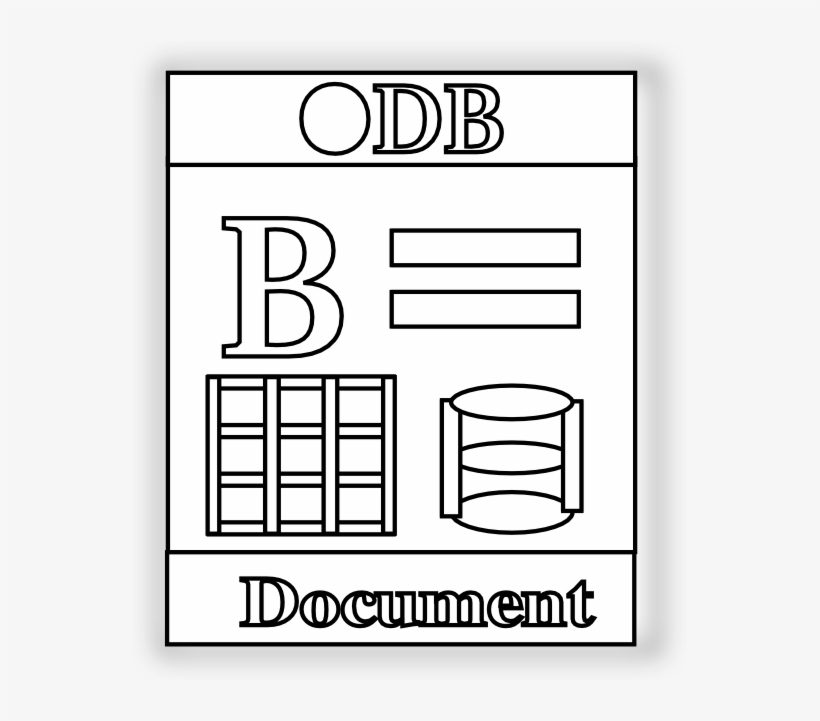 Geek Database Web Icon Black White Line Art 555px, transparent png download