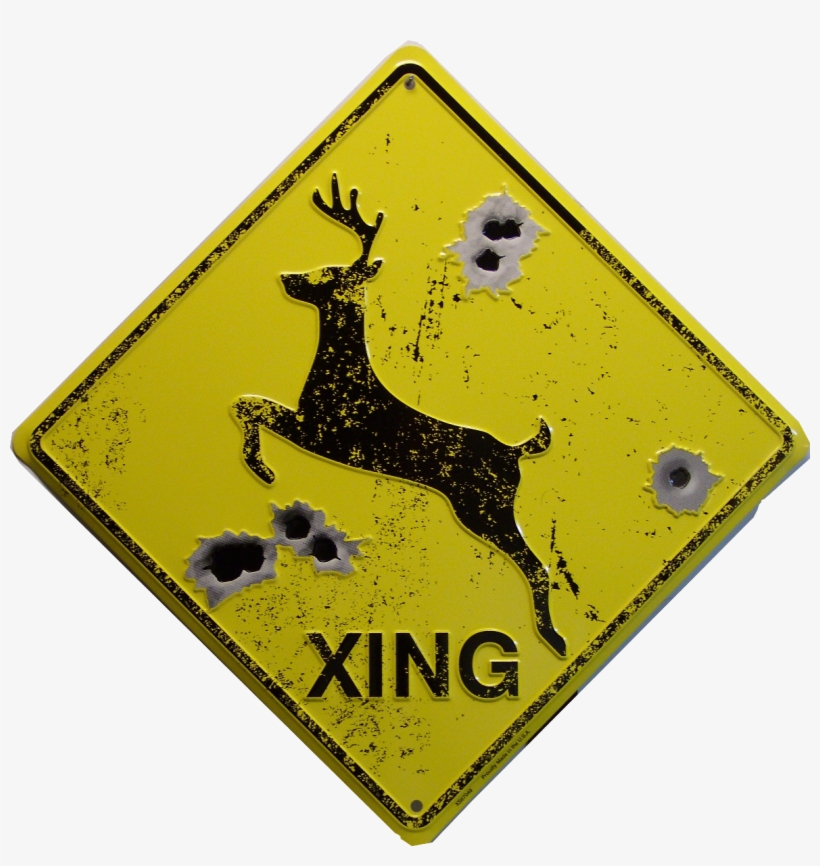 Metal Embossed Sign 12" X 12" With Hole For Easy Mounting - Bullet Holes, transparent png download