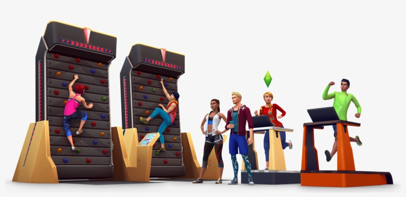 Official Sims 4 Fitness Stuff Assets Provided By Ea - Sims 4 Fitness Stuff, transparent png download