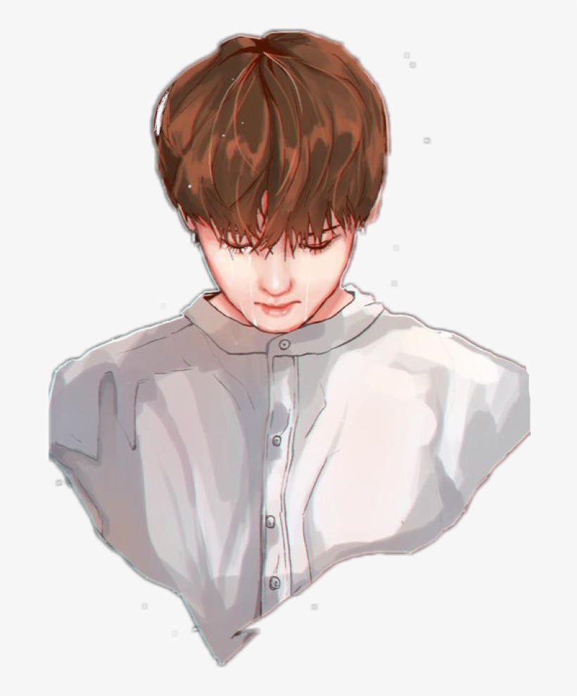 690 X 909 9 - Jungkook Sad Fanart, transparent png download