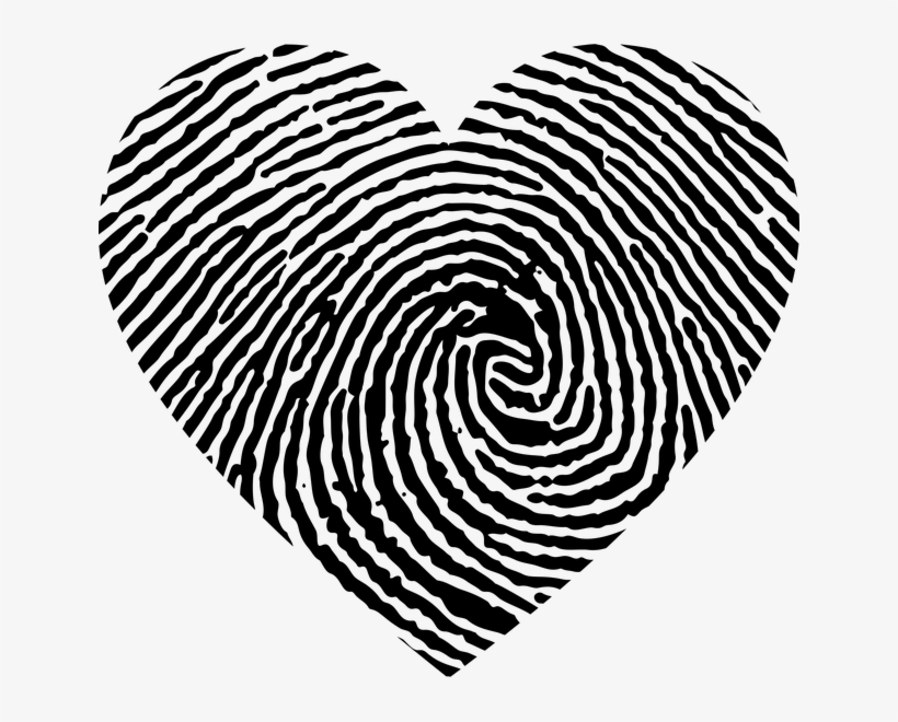 Heart Finger Print, transparent png download
