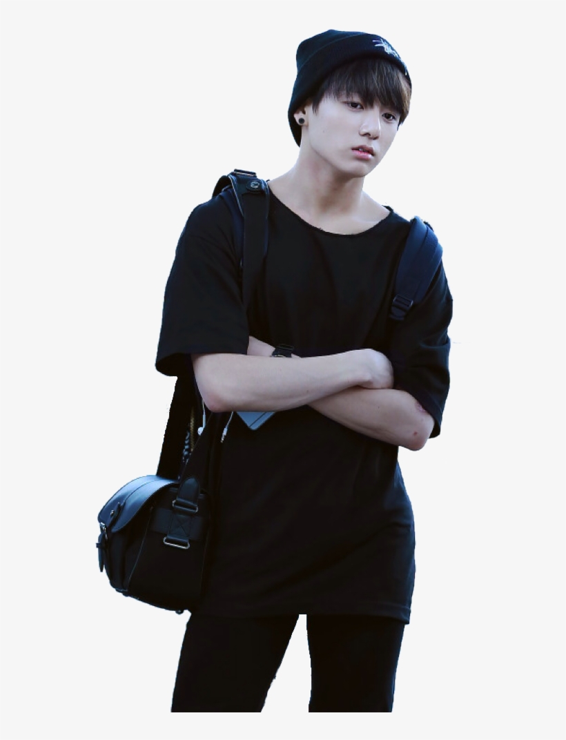 Bts Jungkook In Black, transparent png download