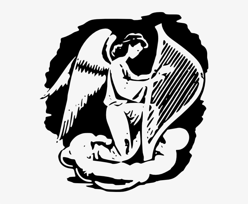 How To Set Use Angel Playing Harp Svg Vector, transparent png download
