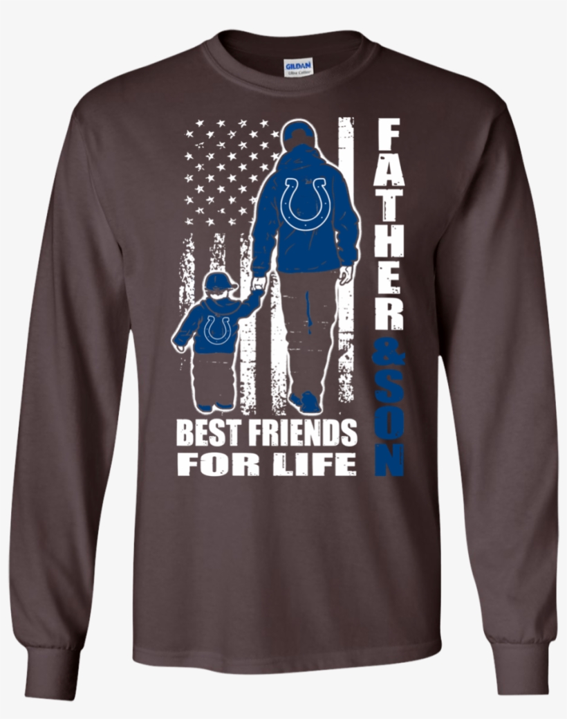Father And Son Best Friends For Life Indianapolis Colts - T-shirt, transparent png download