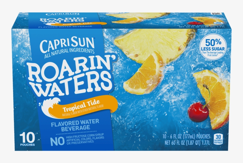 Tropical Tide - Capri Sun Roarin Waters Tropical Tide, transparent png download