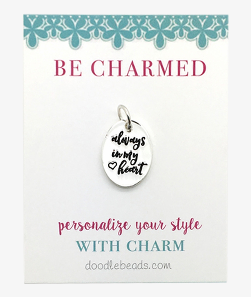 Always In My Heart Charm - Paper, transparent png download