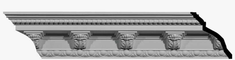 5 1/4"h X 5 1/4"p X 7 1/2"f X 94 1/2"l Attica Acanthus - Architecture, transparent png download