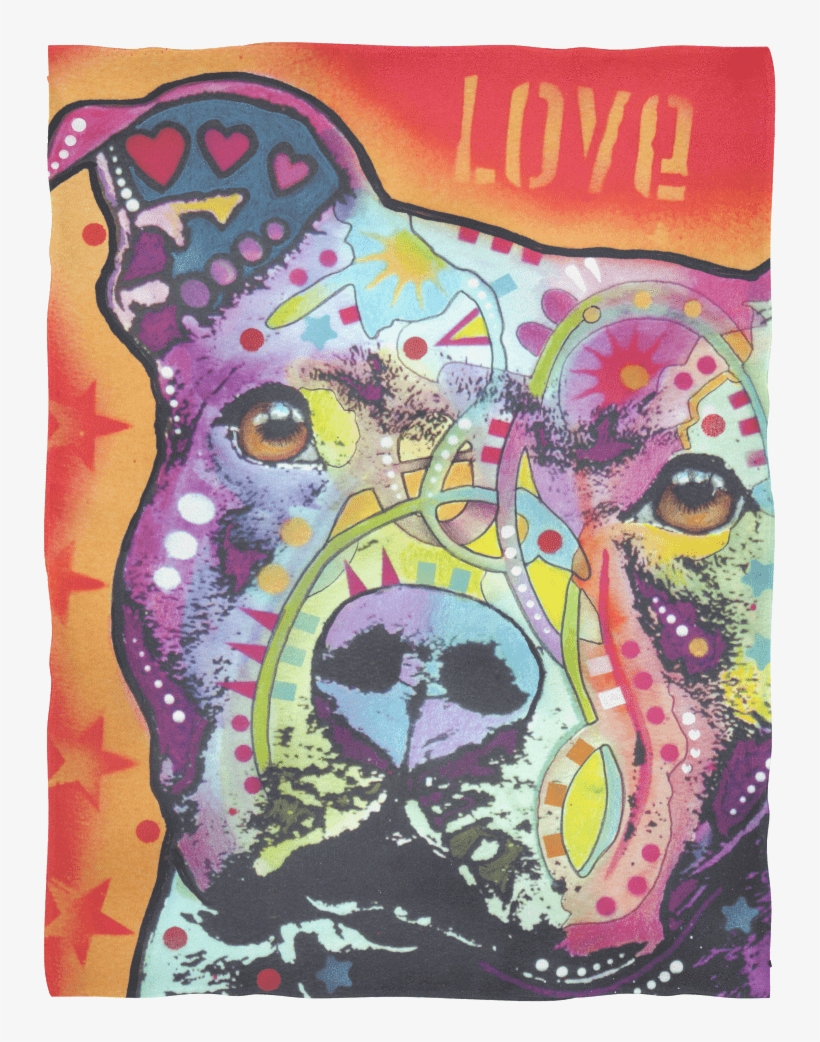 Bull Fleece Blanket V And - Pitbull Art, transparent png download