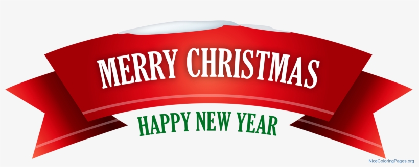 Merr Christmas Banner, transparent png download
