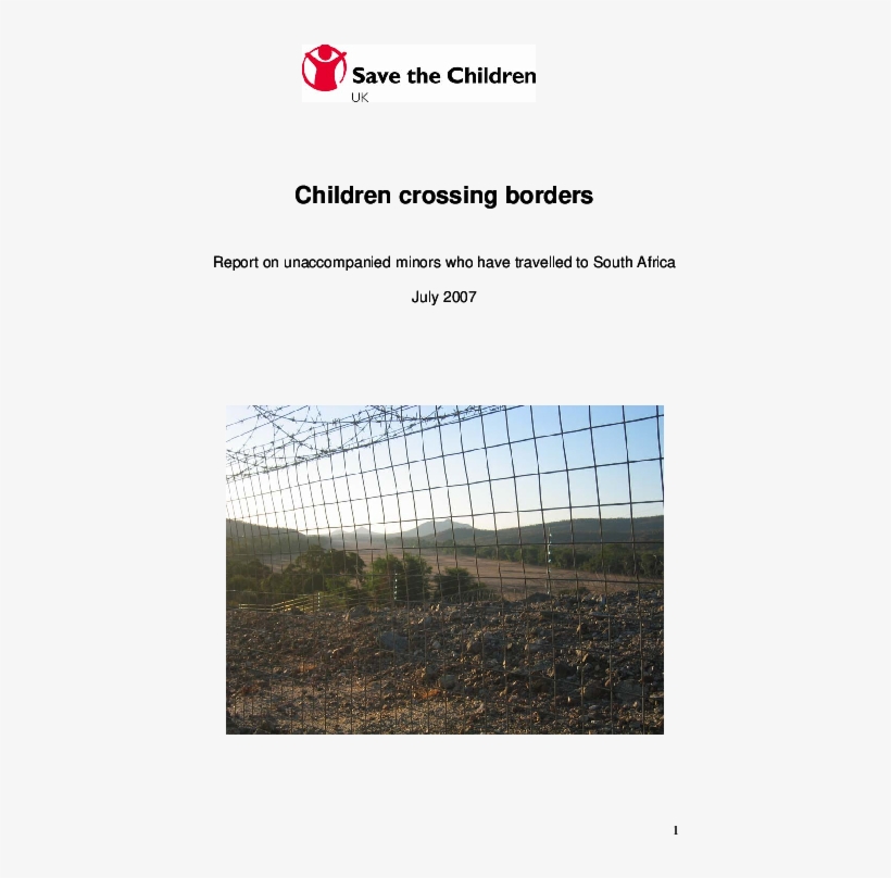 Children Crossing Borders - Save The Children, transparent png download