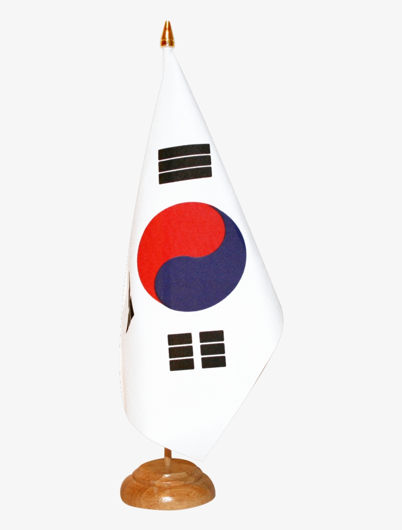 South Korea Table Flag - Corée Du Sud Drapeau, transparent png download