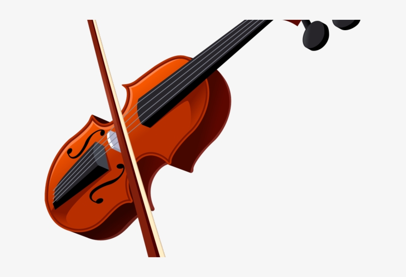 Violin Clipart Blue - Transparent Silhouette Violin, transparent png download