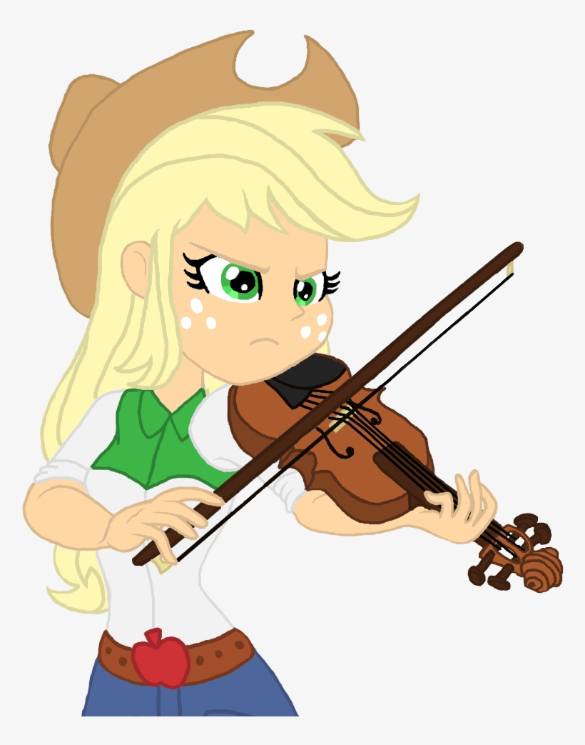 Applejack Is Playing Hard Vectorized By Haleyc Ⓒ - Cartoon, transparent png download