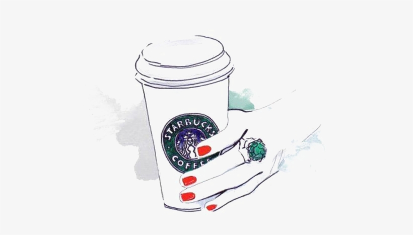 Coffee Iced Tea Ice Starbucks Cream Clipart - 星巴克 手繪, transparent png download