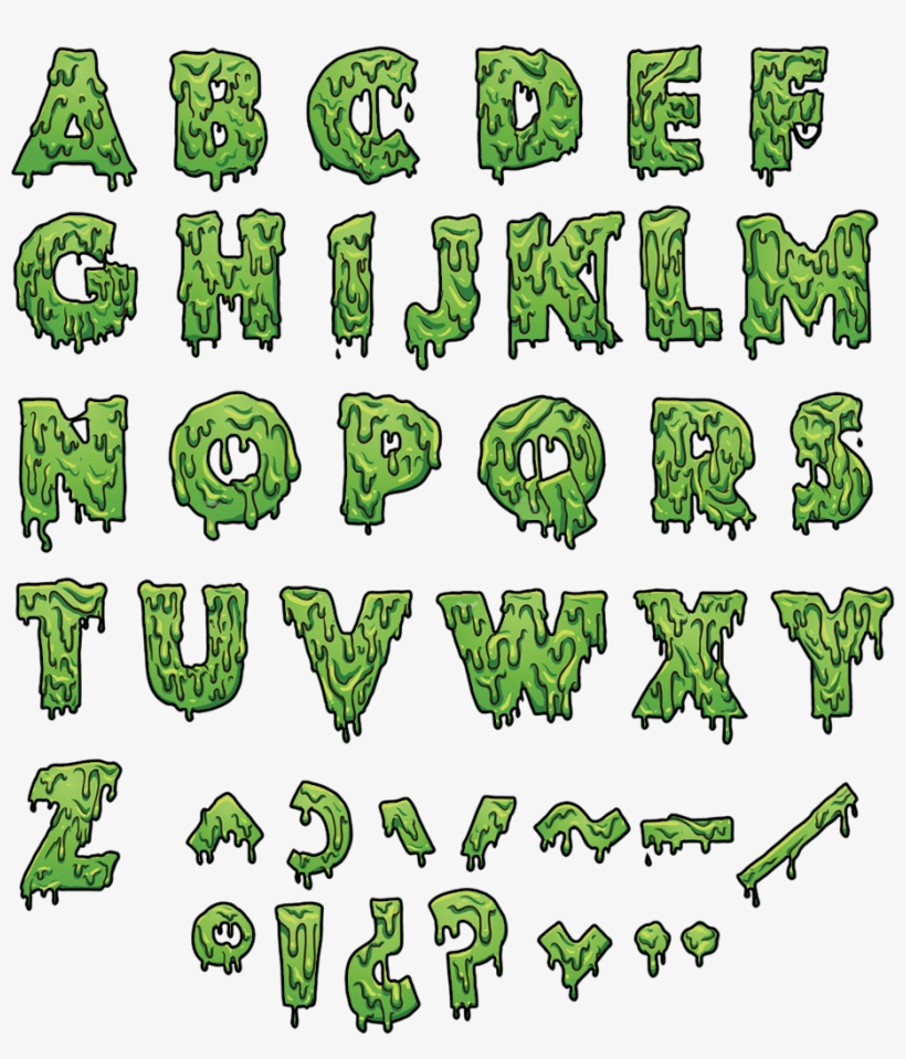 Lettering Clip Art Alphabet Transprent Png - Slime Letter, transparent png download