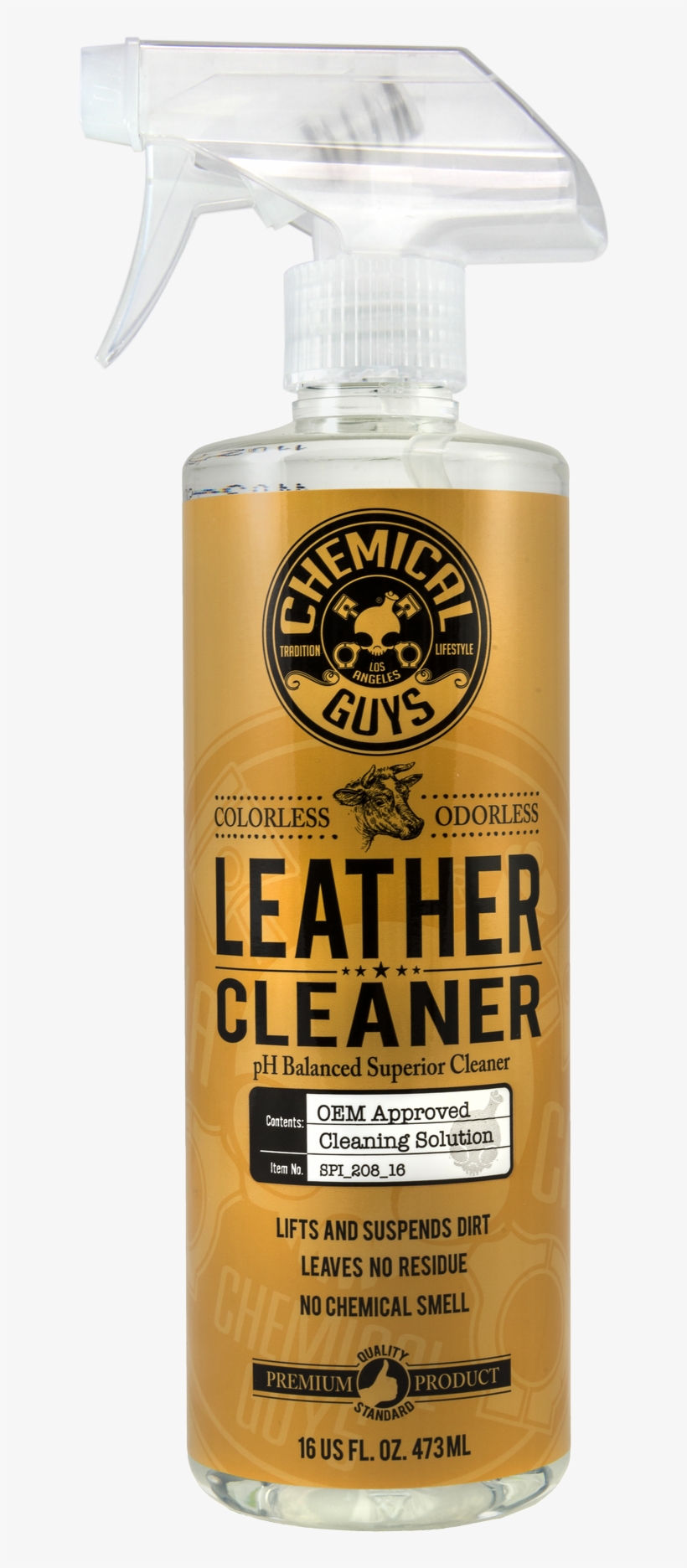 Chemical Guys Colorless Odorless Leather Cleaner, transparent png download