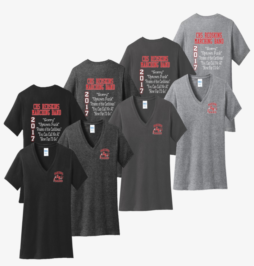 Cuyahoga Hts Marching Band Ladies V-neck Tee - Active Shirt, transparent png download