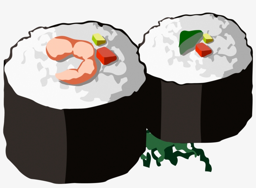 Clip Art Stock Japanese Cuisine Clip Art Download - Sushi, transparent png download