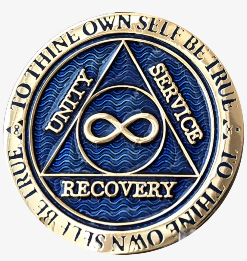 Infinity Eternal Aa Medallion Reflex Blue Alcoholics - Emblem, transparent png download