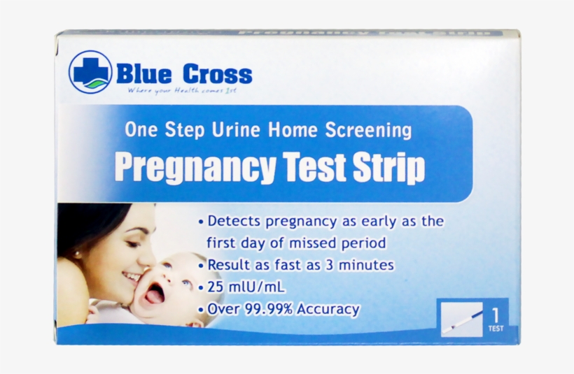 Blue Cross Pregnancy Test Strip - Philippine Blue Cross Biotech Corporation, transparent png download