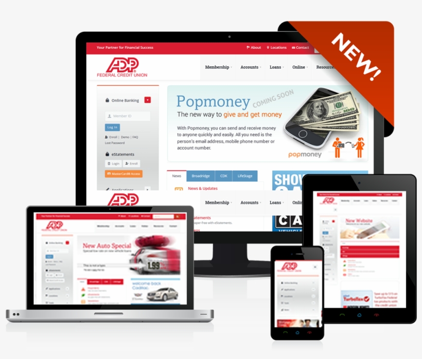 Adp Federal Credit Union - Web Page, transparent png download
