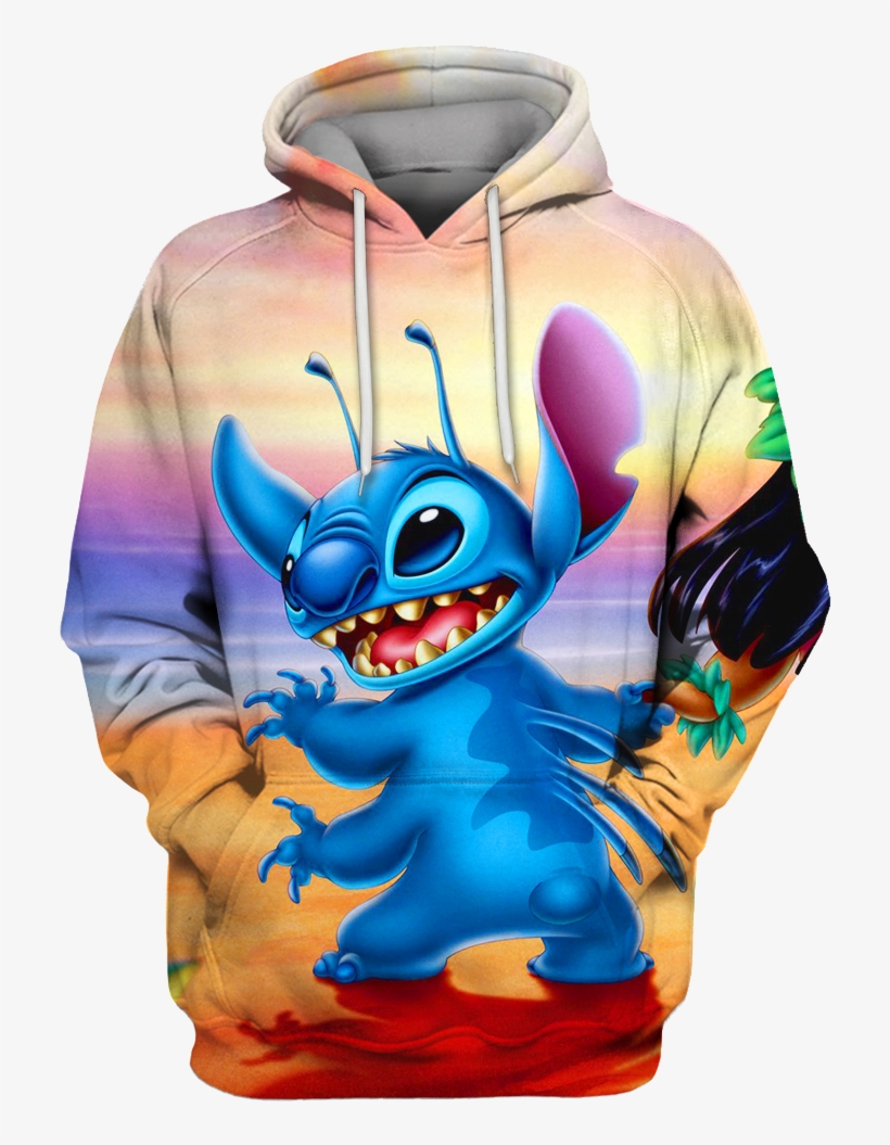 Anime Stitch Lilo Hoodie 3d - Lilo And Stitch Ipad, transparent png download