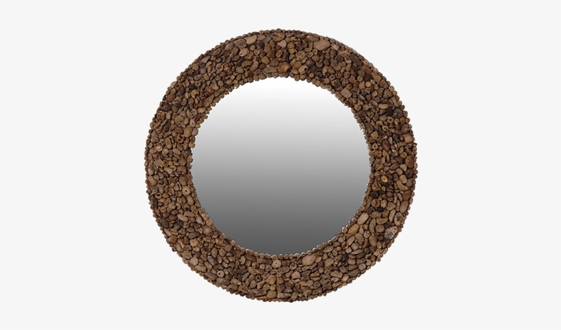 Driftwood Patchwork Mirror - Circle, transparent png download
