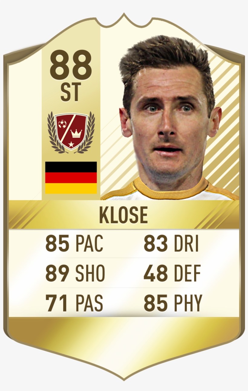 Miroslav Klose Fifa 18, transparent png download
