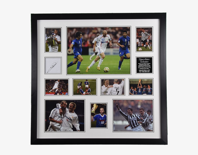 Zinedine Zidane Montage - Picture Frame, transparent png download