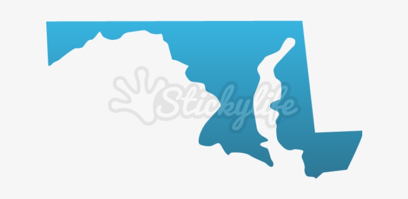 Maryland State Map Png, transparent png download