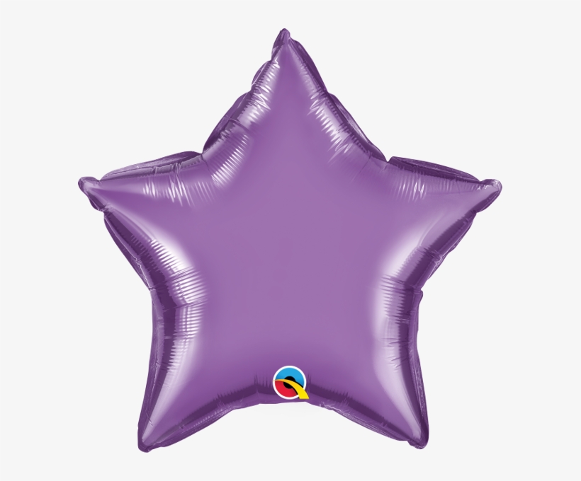 20" Chrome Purple Star Foil Balloon - Turquoise Star Balloon, transparent png download