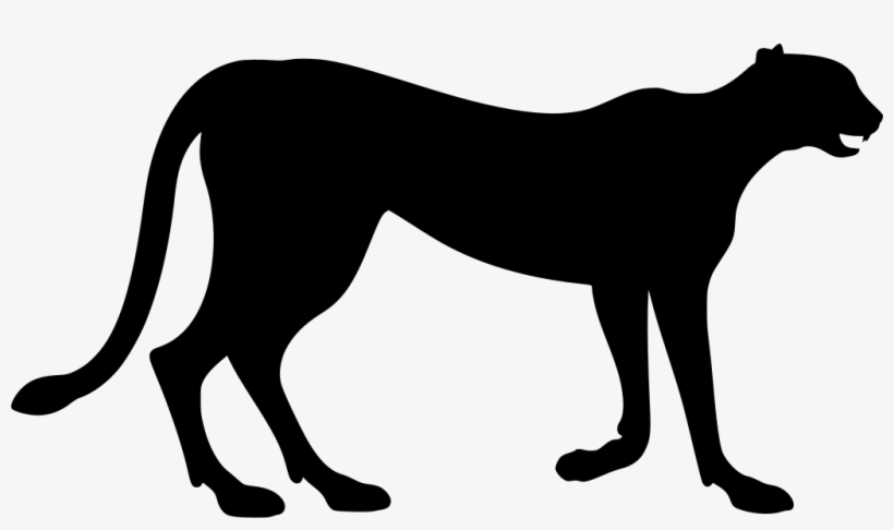 Download Png - Cheetah Outline, transparent png download