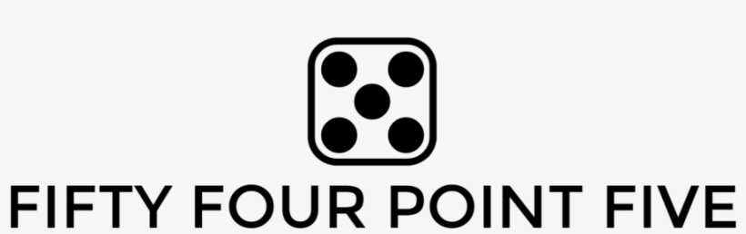Fifty Four Point Five Logo Black - Circle, transparent png download