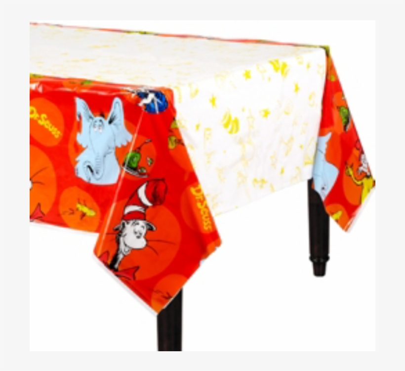 Dr. Seuss 'polka Dots' Plastic Table Cover (1ct), transparent png download