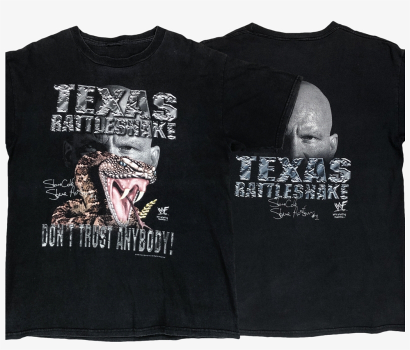 Vintage 90s Stone Cold Steve Austin Texas Rattle Snake - Active Shirt, transparent png download