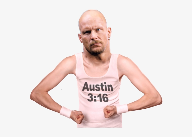Stone Cold Steve Austin Wwe Wrestling Photoshop Crimes - Skinny White People, transparent png download