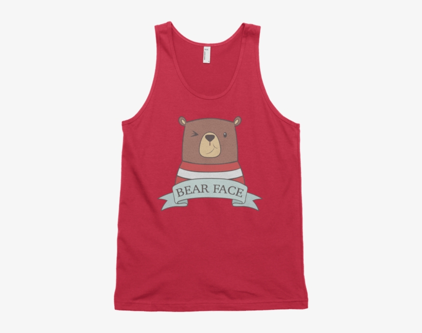 Bear Face Tank Top Swish Embassy - Mission Slimpossible, transparent png download