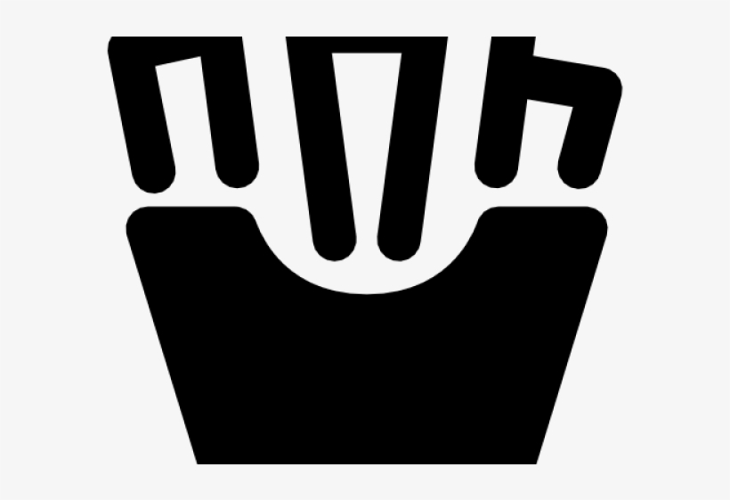French Fries Black And White, transparent png download
