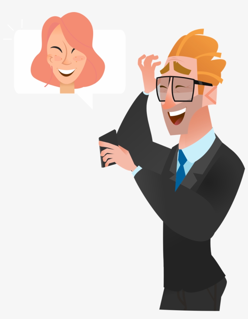 Discover The Customer's App Bg Custo - Cartoon, transparent png download