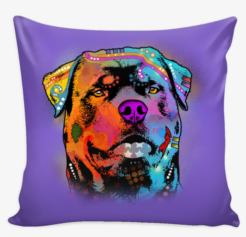 Rottweiler Pillow Cover, Multi-colors - Throw Pillow, transparent png download