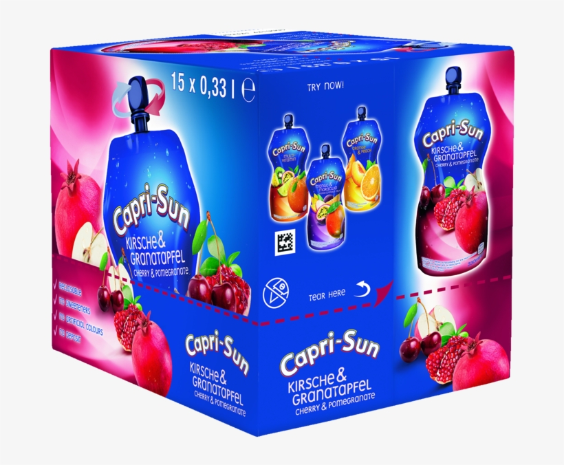 Capri Sun Kirsch Granatapfel Groß - Cherry Pomegranate Capri Sun, transparent png download