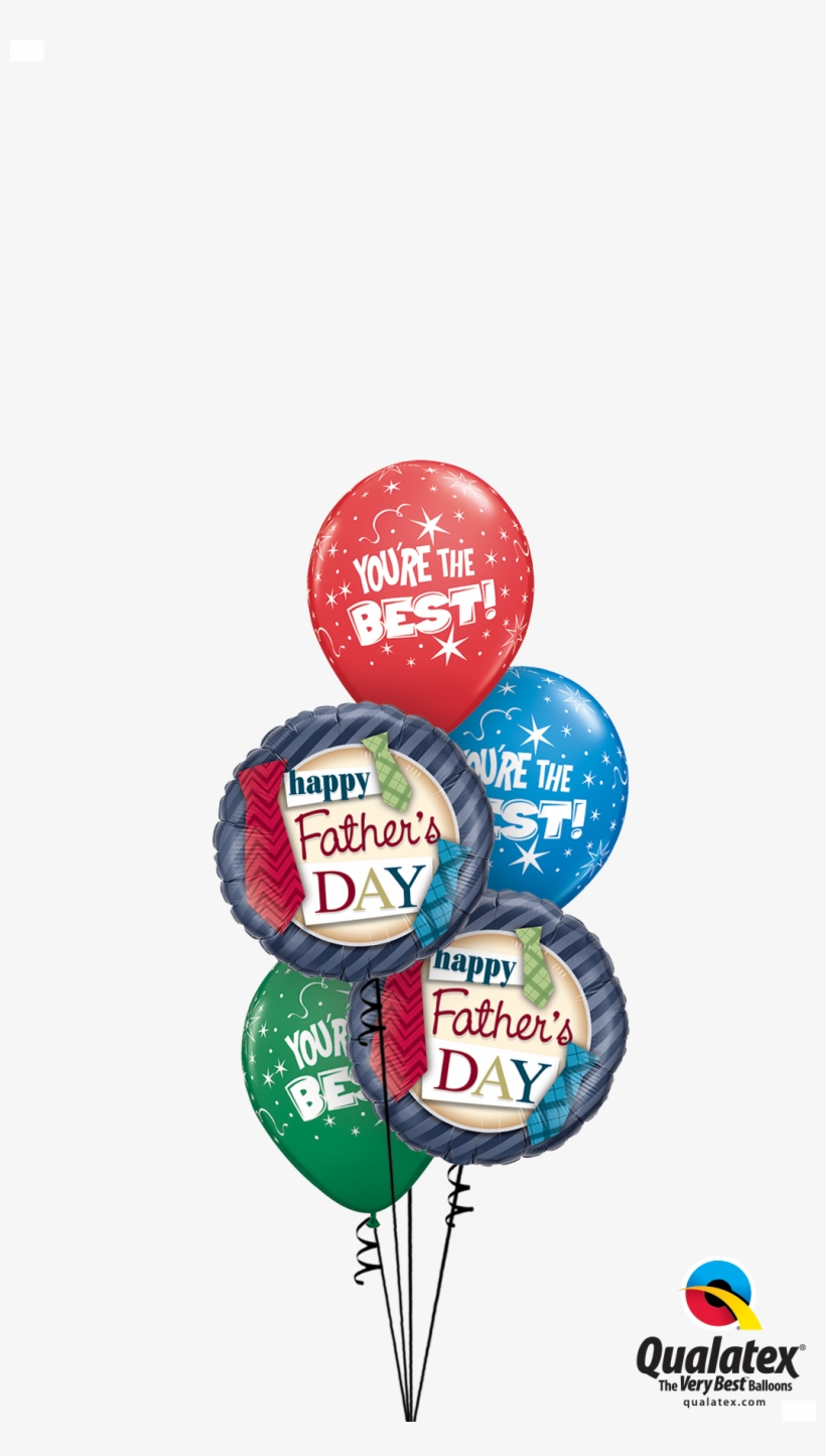 Happy Father's Day Ties - Balloon, transparent png download