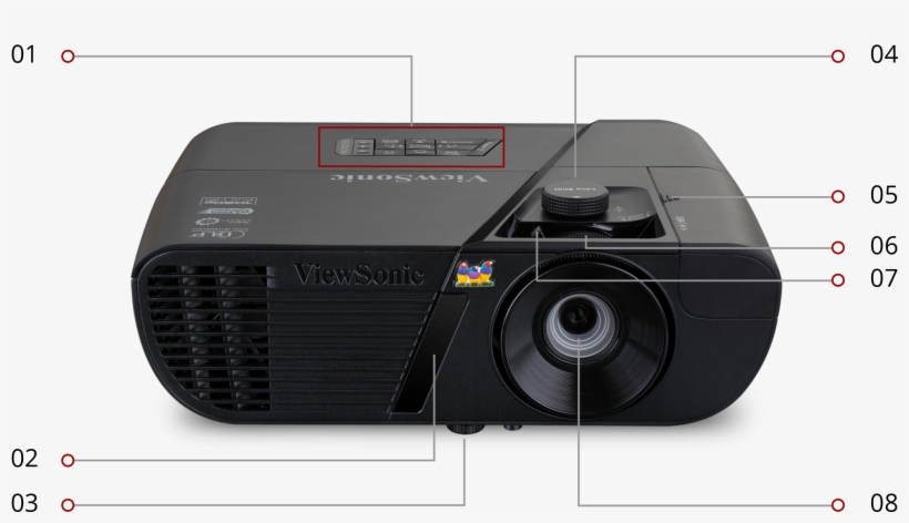 Viewsonic Pro7827hd 1080p Rgbrgb Rec - Viewsonic Pro7827hd, transparent png download