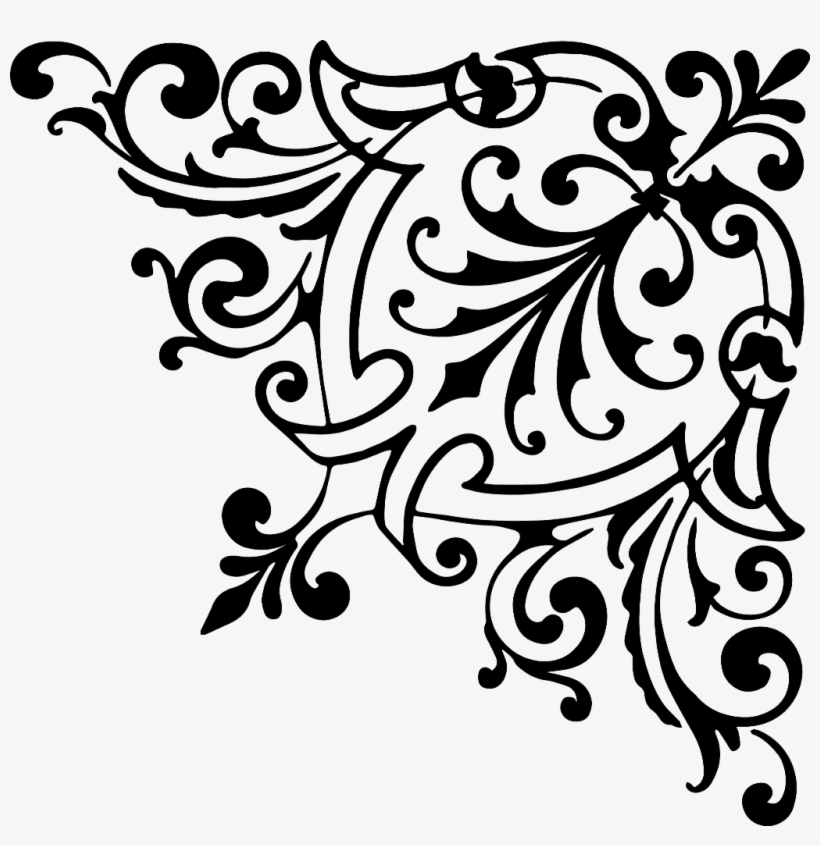 Corner Sticker - Stencil Designs Transparent PNG - 1024x1007 - Free