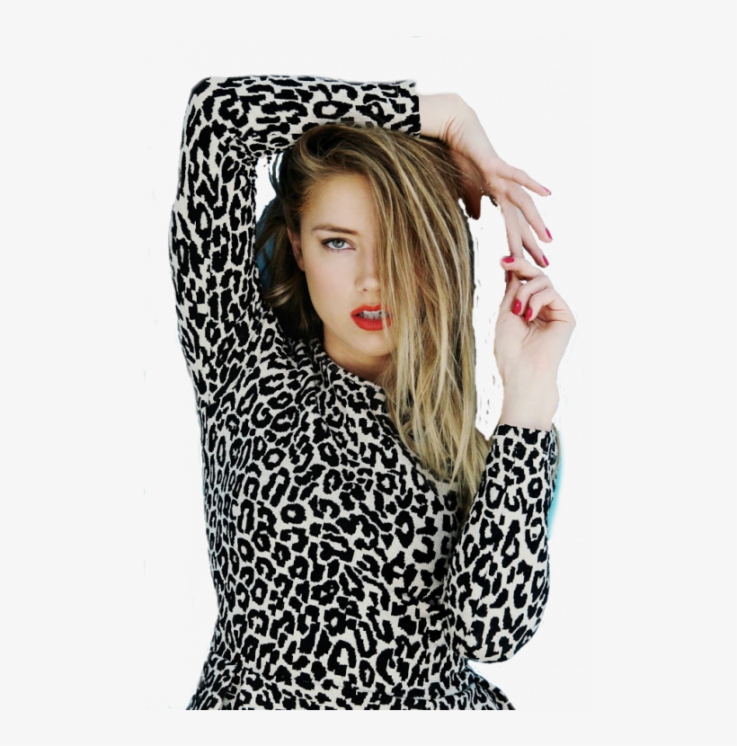 Amber Heard Sexy Look - Amber Heard Leopard, transparent png download