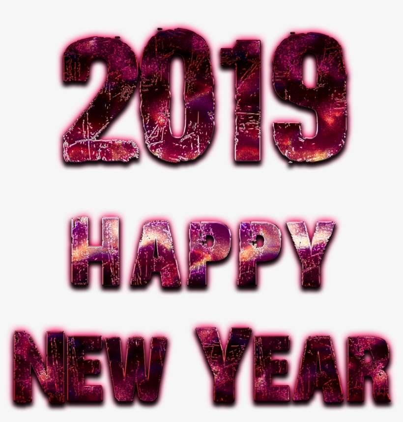 2019 Happy New Year Transparent - Transparent Happy New Year 2019 Png, transparent png download