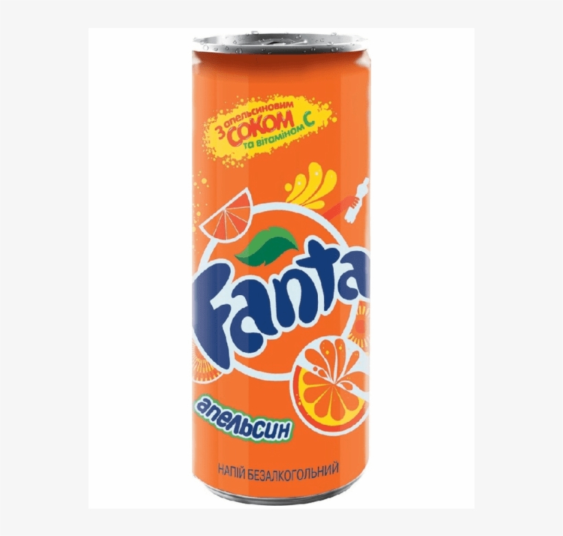 Details - Orange Fanta Can, transparent png download
