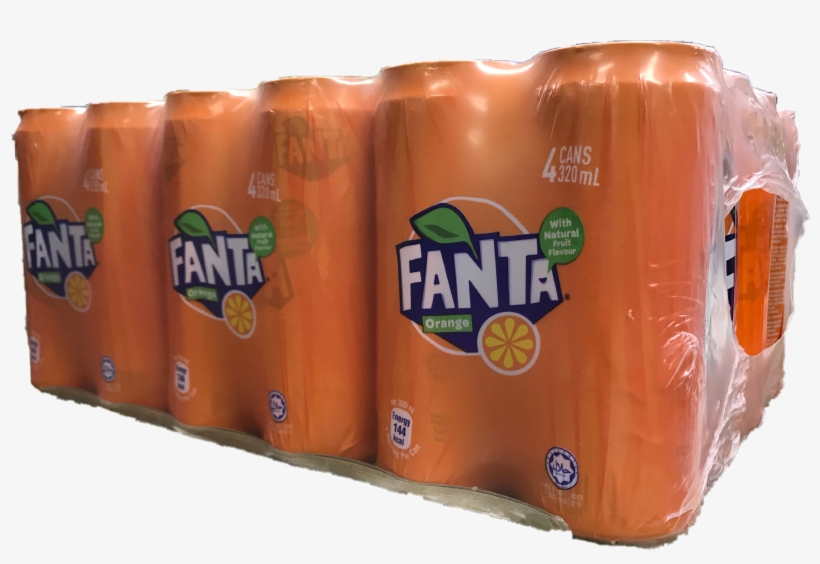 Fanta Orange 6x4x320ml - Orange Drink, transparent png download