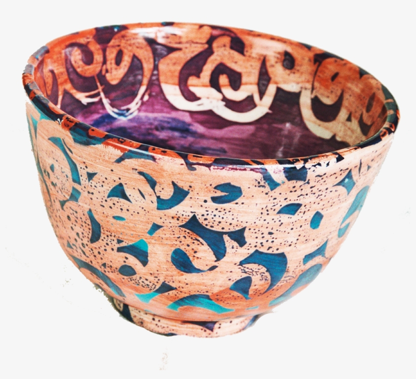 Cereal Bowl Swirly Pattern - Ceramic, transparent png download